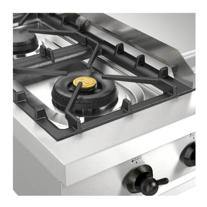 ILVE Nostalgie II 48" Stainless Steel Built-In Gas Rangetop with 8 Burners and Griddle Natural Gas