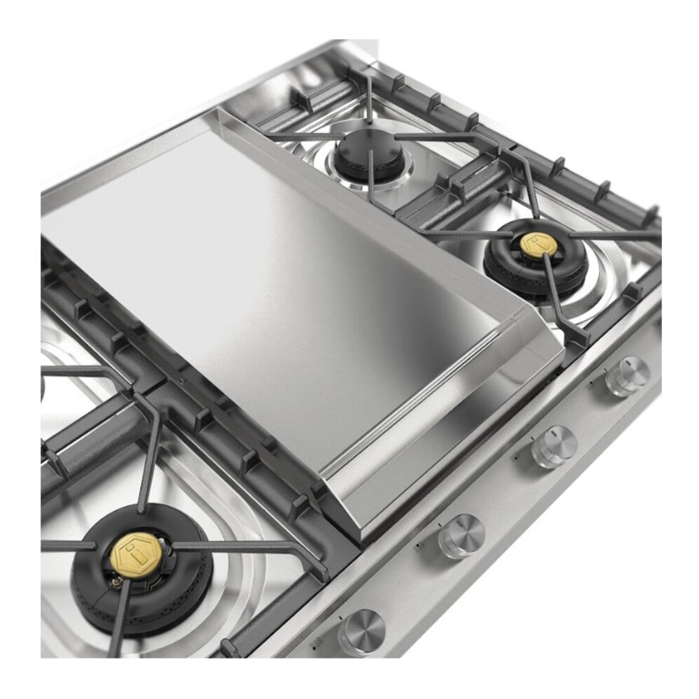 ILVE Professional Plus II 36" Stainless Steel Built-In Gas Cooktop with 4 Burners and Griddle