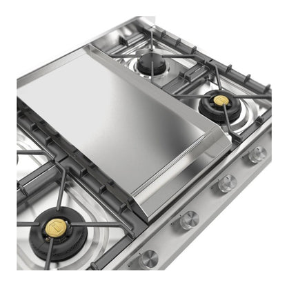 ILVE Professional Plus II 36" Stainless Steel Built-In Gas Cooktop with 4 Burners and Griddle