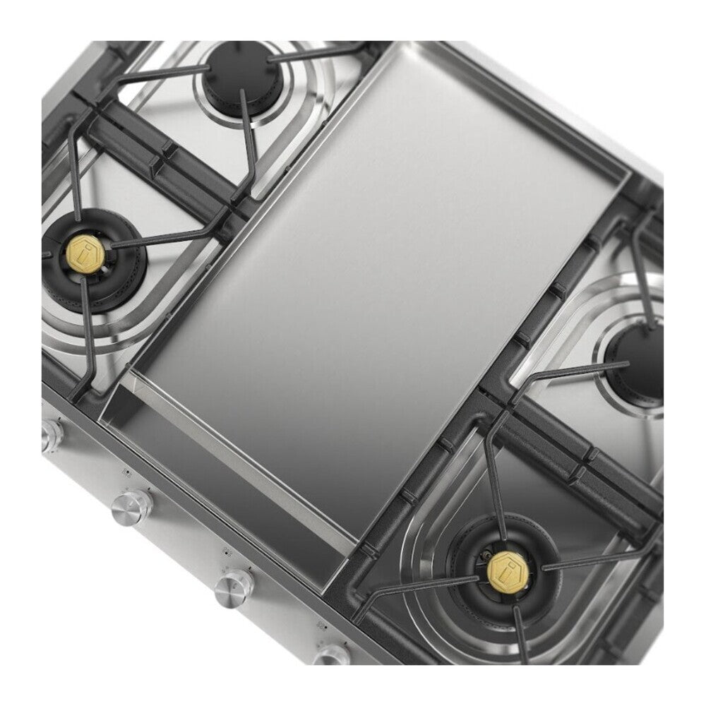 ILVE Professional Plus II 36" Stainless Steel Built-In Gas Cooktop with 4 Burners and Griddle
