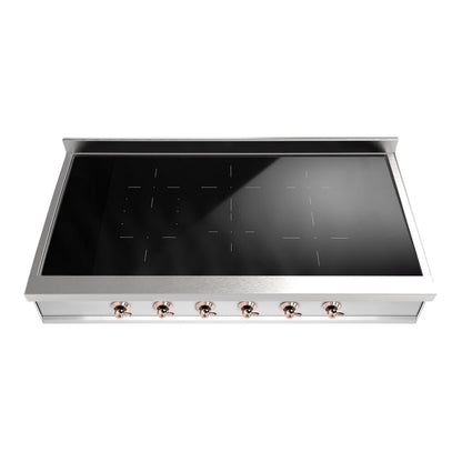 ILVE Nostalgie II 48" Stainless Steel Built-In Induction Rangetop with 6 Elements