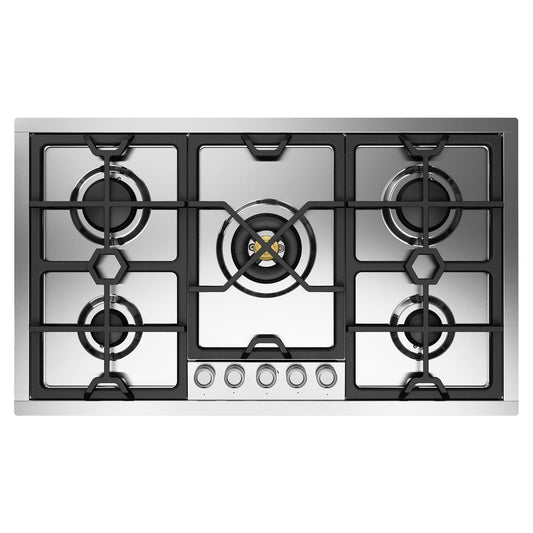 ILVE Panoramagic 36" Stainless Steel Built-In Gas Cooktop with 5 Burners