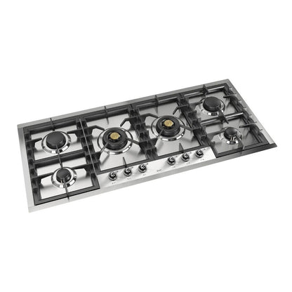 ILVE Nostalgie II 48" Stainless Steel Built-In Gas Cooktop with 6 Burners Liquid Propane