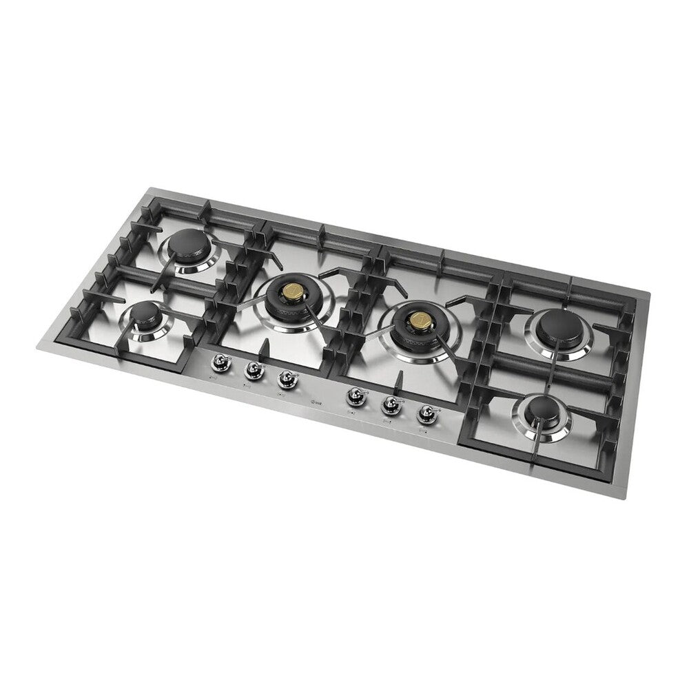 ILVE Nostalgie II 48" Stainless Steel Built-In Gas Cooktop with 6 Burners Natural Gas