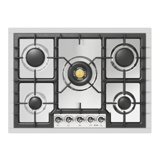 ILVE Nostalgie II 30" Stainless Steel Built-In Gas Cooktop with 5 Burners Liquid Propane