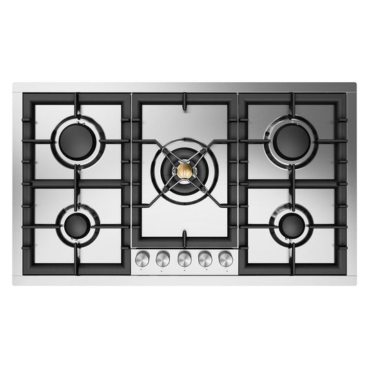 ILVE Professional Plus II 36" Stainless Steel Built-In Gas Cooktop with 5 Burners