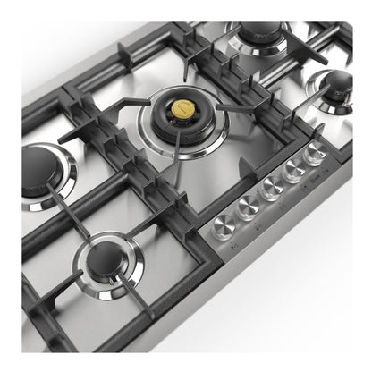 ILVE Professional Plus II 36" Stainless Steel Built-In Gas Cooktop with 5 Burners