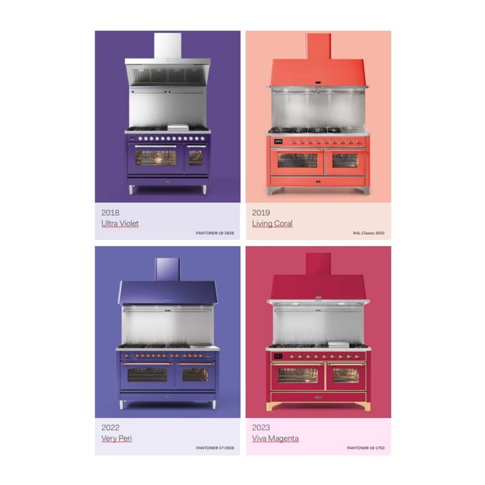 ILVE Majestic II 36" RAL Dual Fuel Range with 6 Burners and Griddle Triple Glass Door Liquid Propane