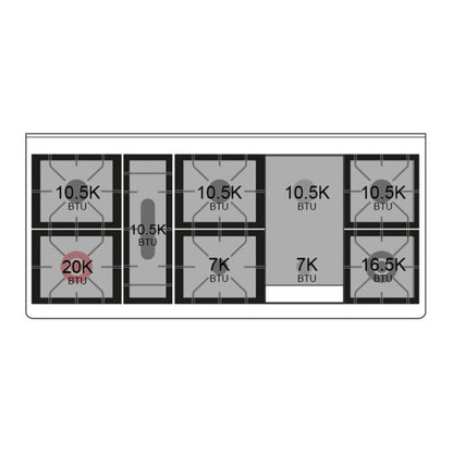 ILVE Majestic II 60" Midnight Blue Dual Fuel Range with 9 Burners and Griddle Solid Door Liquid Propane