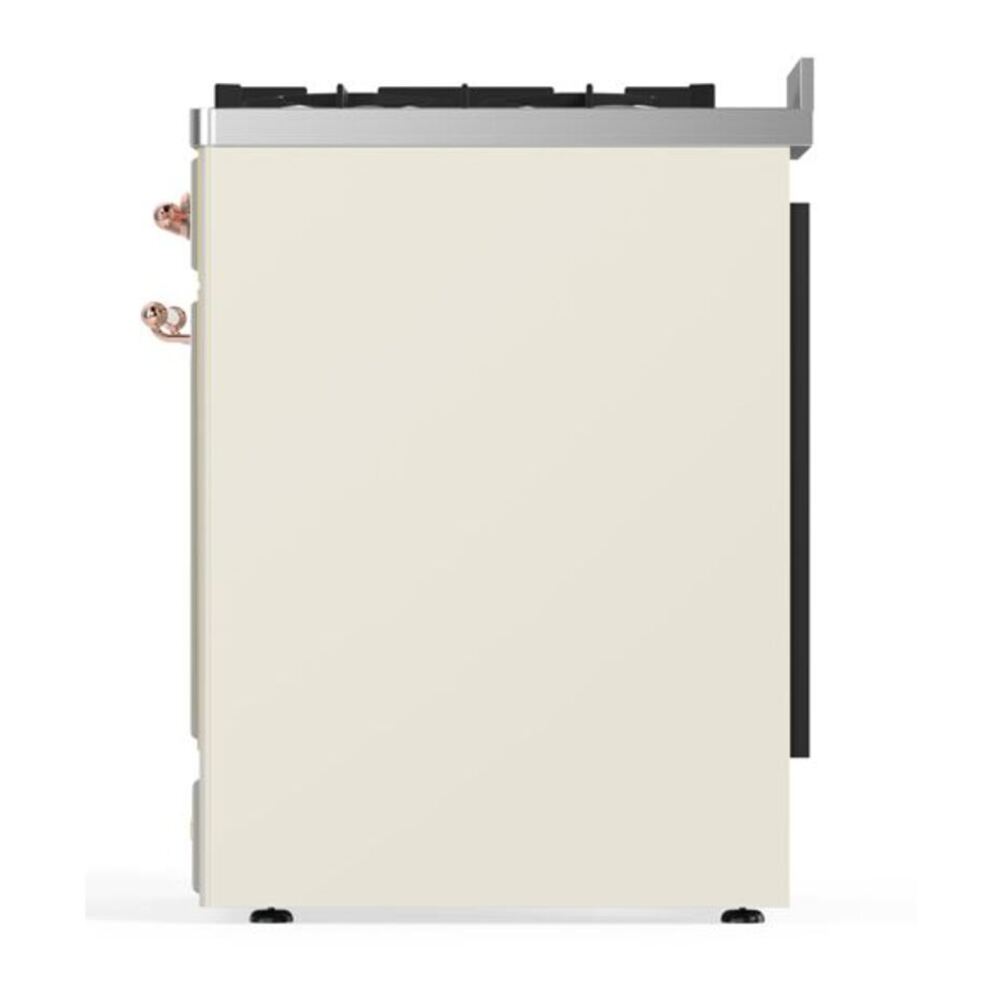ILVE Majestic II 30 inch Triple Glass Door Natural Gas Dual Fuel Range Copper Antique White