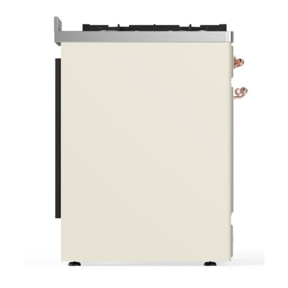 ILVE Majestic II 30 inch Triple Glass Door Natural Gas Dual Fuel Range Copper Antique White