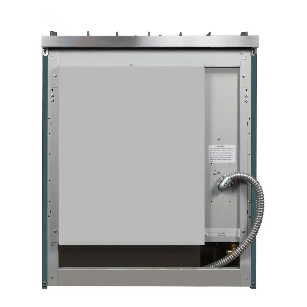 ILVE Majestic II 30 inch Triple Glass Door Natural Gas Dual Fuel Range Chrome Blue Grey