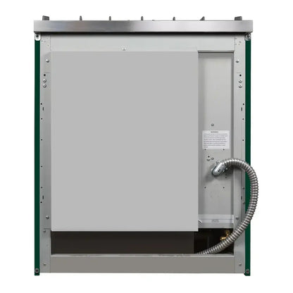 ILVE Majestic II 30 inch Triple Glass Door Natural Gas Dual Fuel Range Chrome Emerald Green