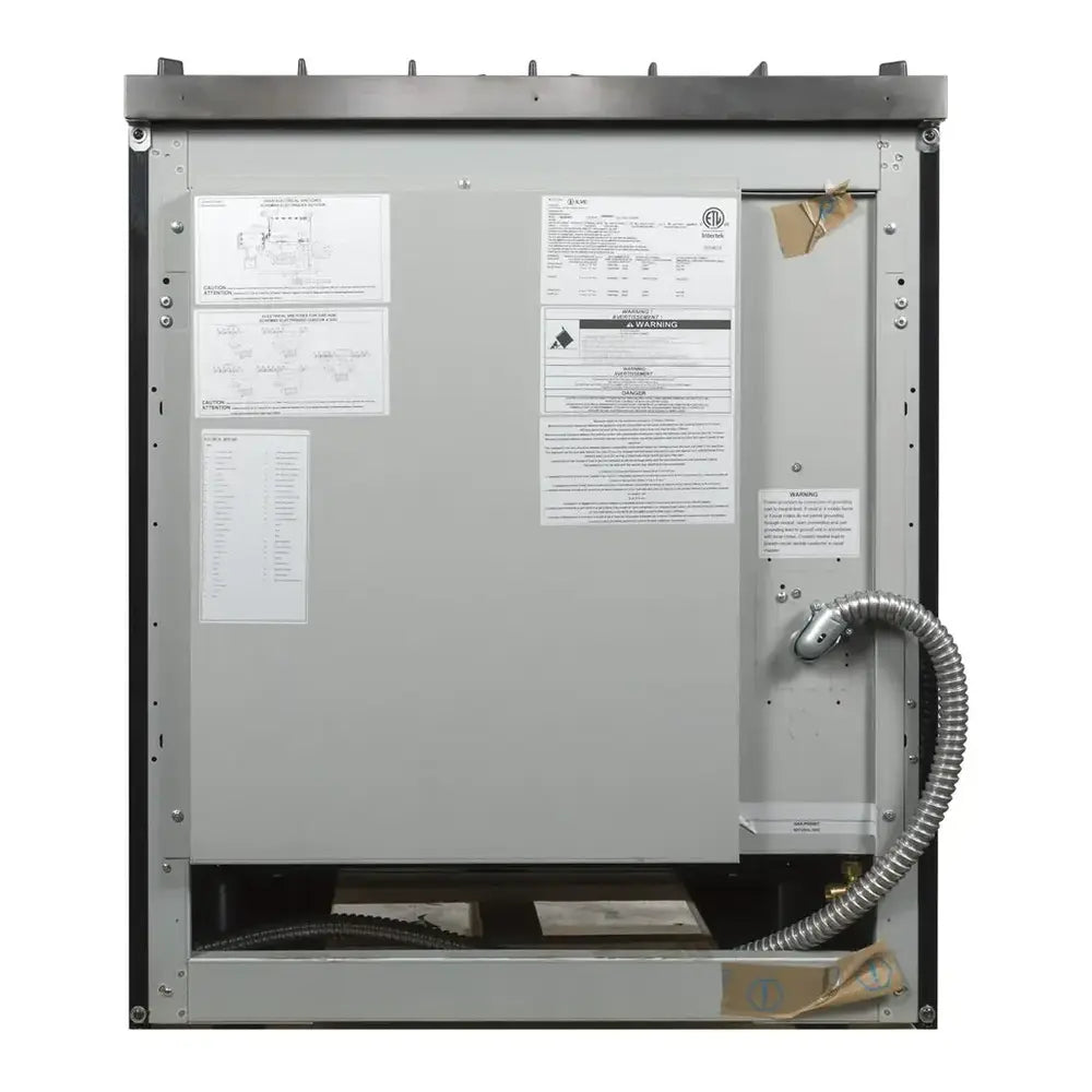 ILVE Majestic II 30 inch Triple Glass Door Natural Gas Dual Fuel Range Brass Graphite Matte