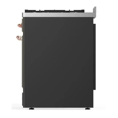 ILVE Majestic II 30 inch Triple Glass Door Natural Gas Dual Fuel Range Copper Graphite Matte