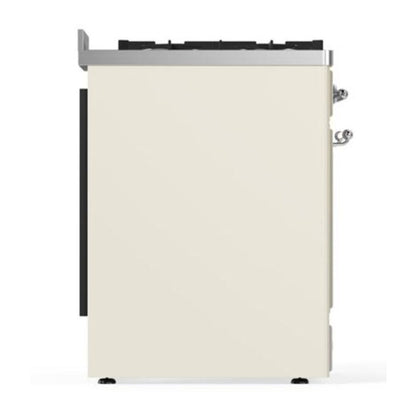 ILVE Majestic II 30 inch Solid Door Dual Fuel Range Chrome Antique White