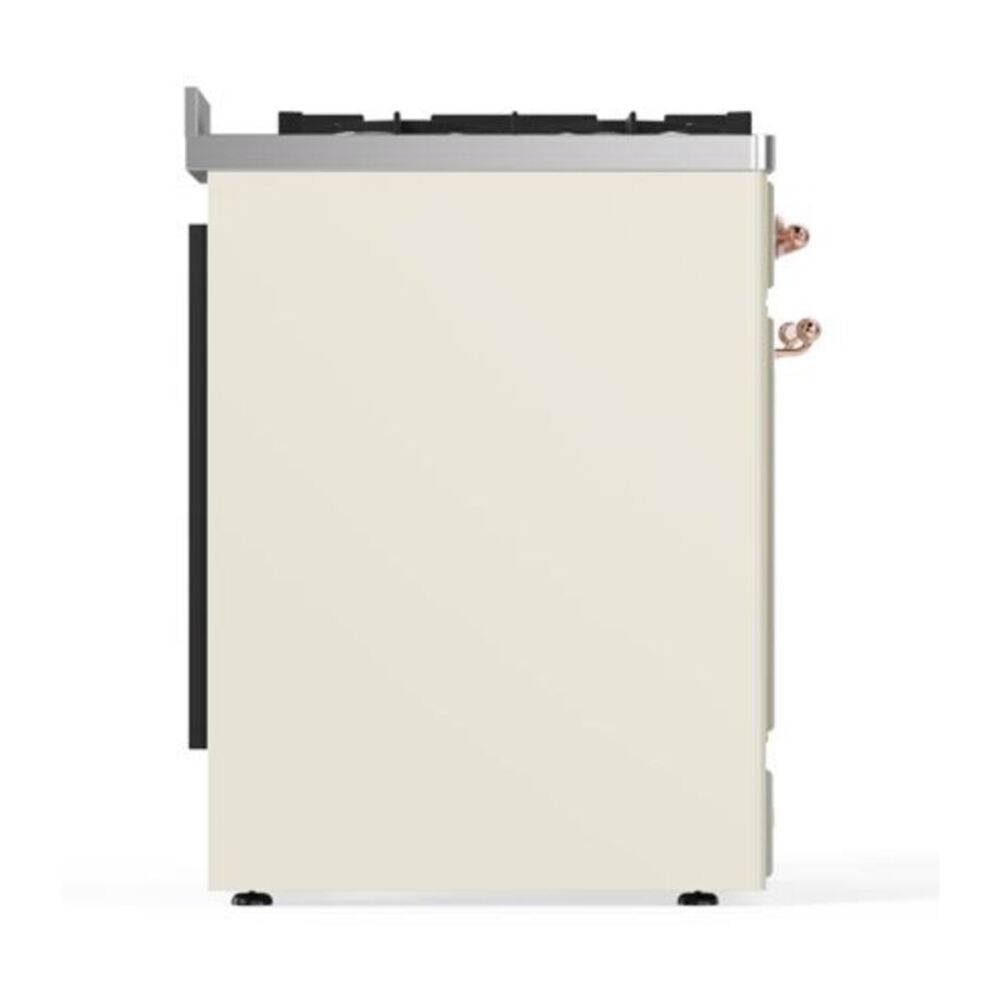 ILVE Majestic II 30 inch Solid Door Natural Gas Dual Fuel Range Copper Antique White