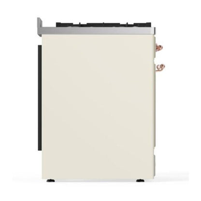 ILVE Majestic II 30 inch Solid Door Natural Gas Dual Fuel Range Copper Antique White