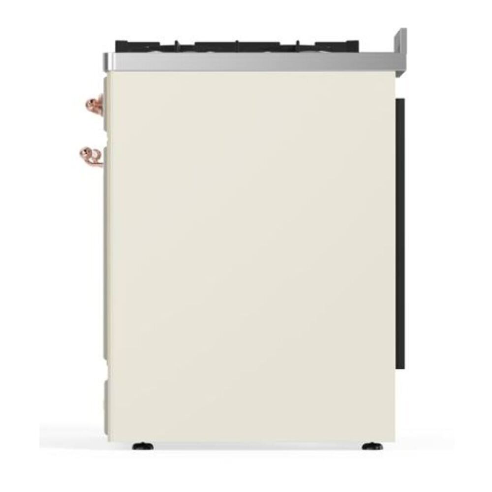 ILVE Majestic II 30 inch Solid Door Natural Gas Dual Fuel Range Copper Antique White