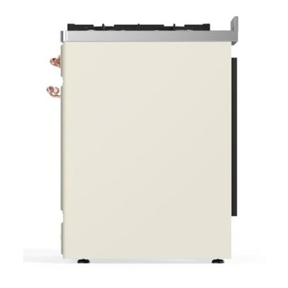 ILVE Majestic II 30 inch Solid Door Natural Gas Dual Fuel Range Copper Antique White