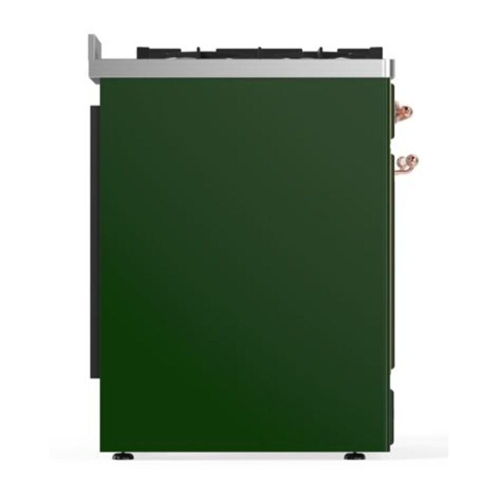 ILVE Majestic II 30 inch Solid Door Natural Gas Dual Fuel Range Copper Emerald Green