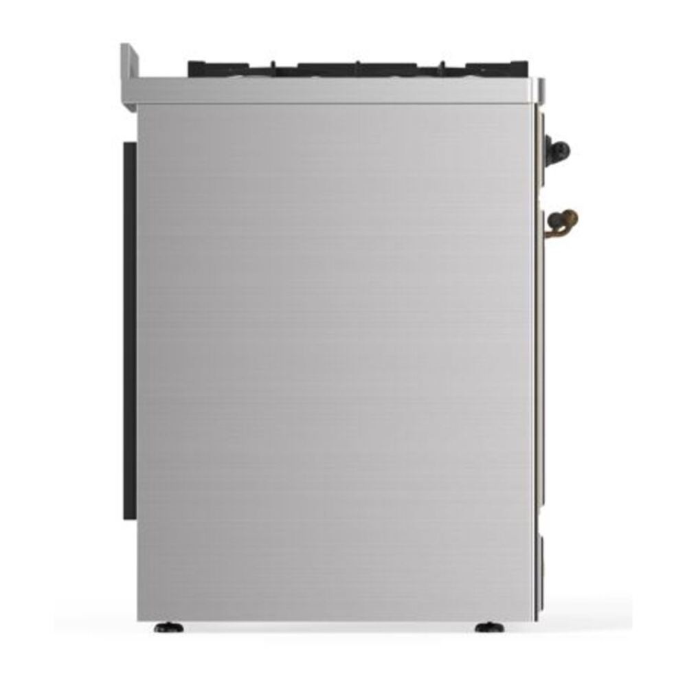 ILVE Majestic II 30" Stainless Steel Dual Fuel Range with 5 Burners Solid Door Liquid Propane