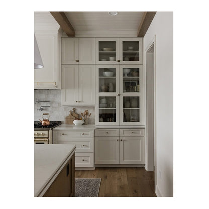 ILVE Majestic II 40 inch Triple Glass Door Natural Gas Dual Fuel Range Brass Antique White