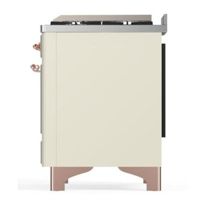 ILVE Majestic II 40 inch Triple Glass Door Natural Gas Dual Fuel Range Copper Antique White