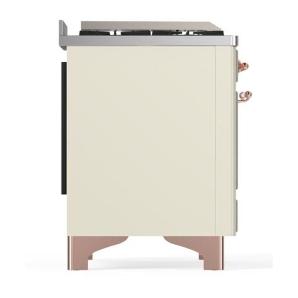 ILVE Majestic II 40 inch Triple Glass Door Natural Gas Dual Fuel Range Copper Antique White