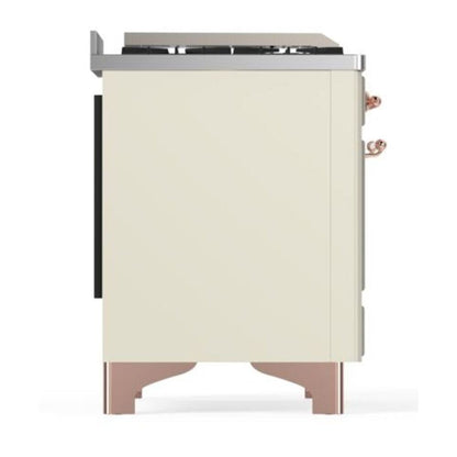 ILVE Majestic II 40 inch Triple Glass Door Natural Gas Dual Fuel Range Copper Antique White