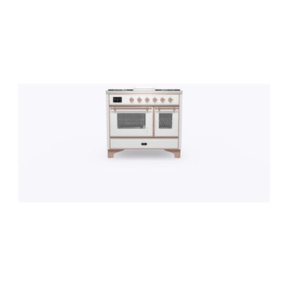 ILVE Majestic II 40 inch Triple Glass Door Natural Gas Dual Fuel Range Copper RAL