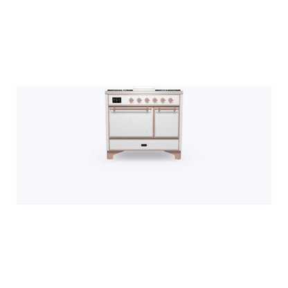 ILVE Majestic II 40 inch Solid Door Natural Gas Dual Fuel Range Copper RAL