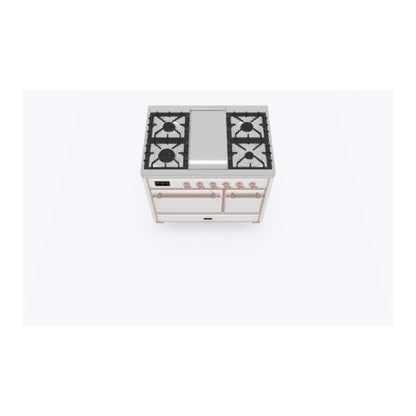 ILVE Majestic II 40 inch Solid Door Natural Gas Dual Fuel Range Copper RAL