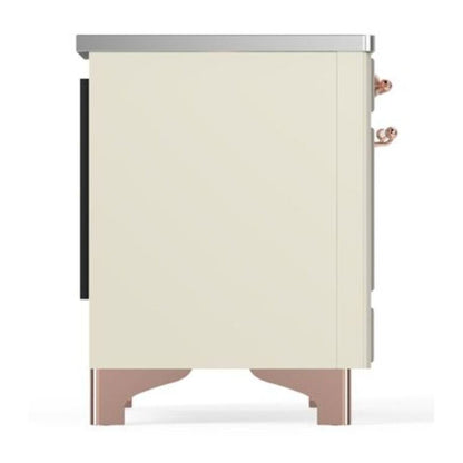 ILVE Majestic II 40 inch Triple Glass Door Induction Range Copper Antique White