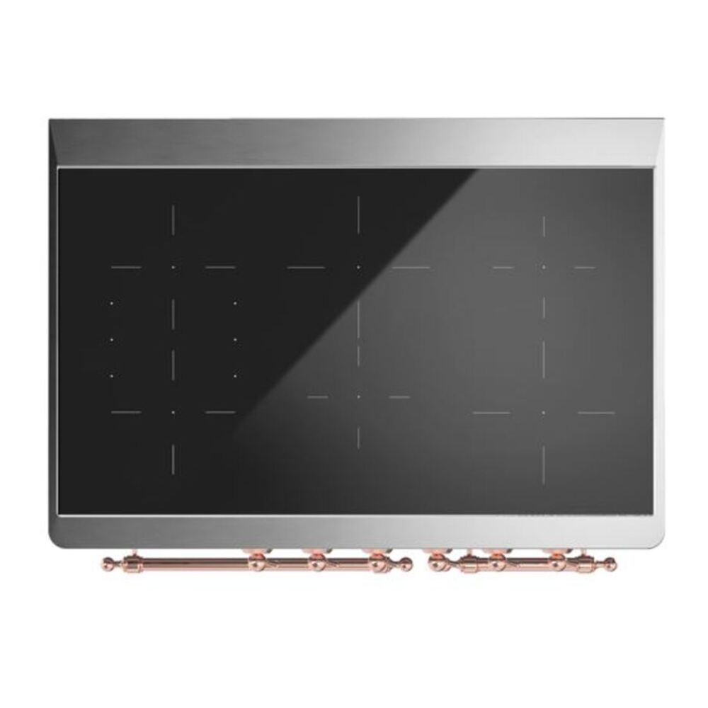 ILVE Majestic II 40 inch Triple Glass Door Induction Range Copper Antique White