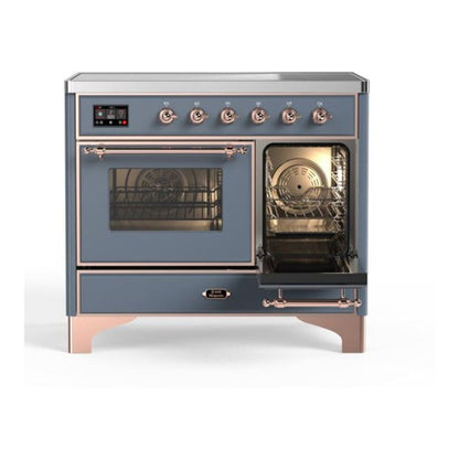ILVE Majestic II 40 inch Triple Glass Door Induction Range Copper Blue Grey