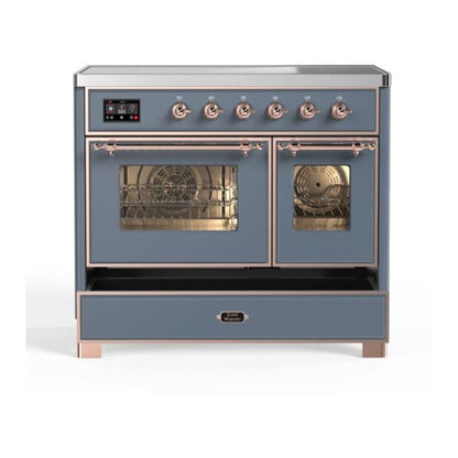 ILVE Majestic II 40 inch Triple Glass Door Induction Range Copper Blue Grey