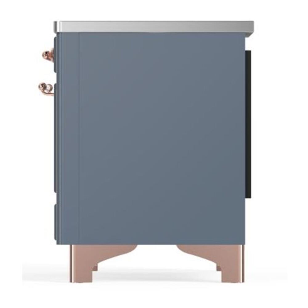 ILVE Majestic II 40 inch Triple Glass Door Induction Range Copper Blue Grey