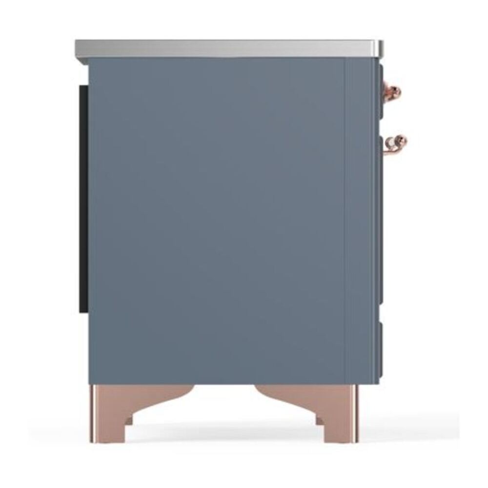 ILVE Majestic II 40 inch Triple Glass Door Induction Range Copper Blue Grey