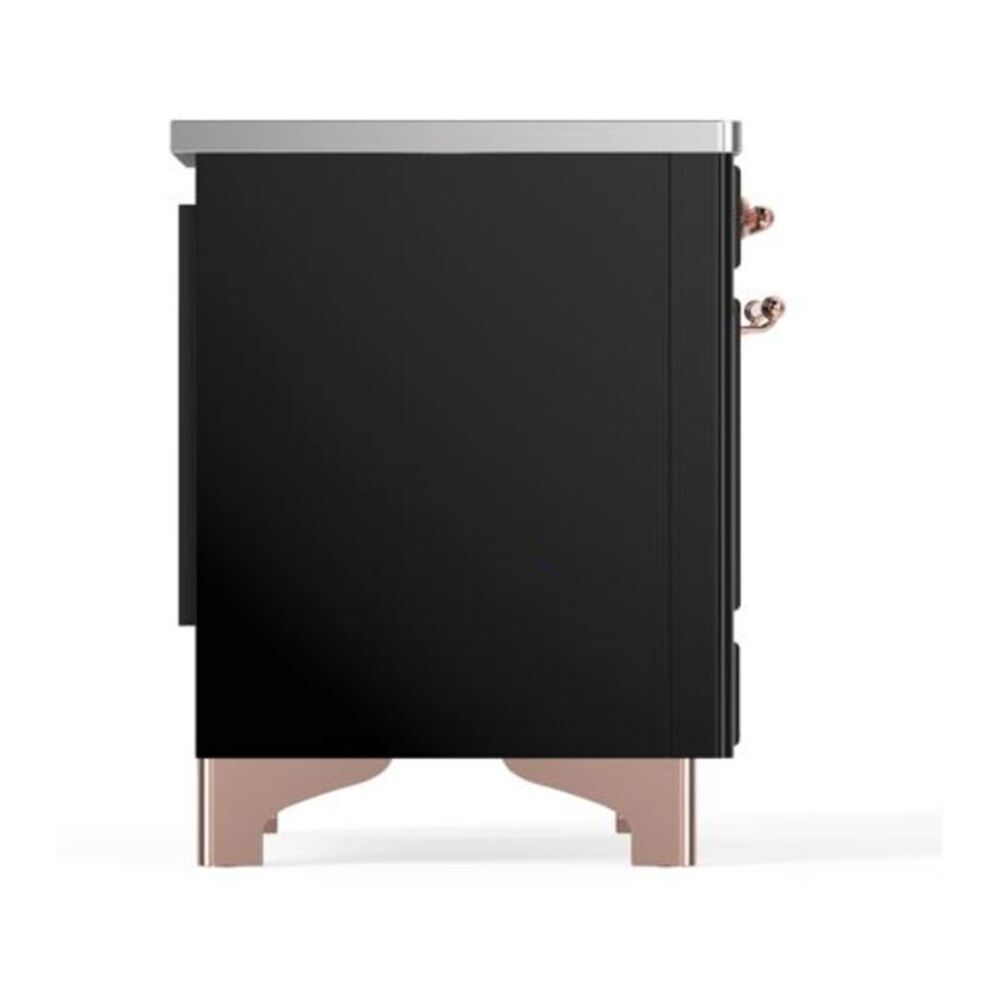 ILVE Majestic II 40 inch Triple Glass Door Induction Range Copper Glossy Black