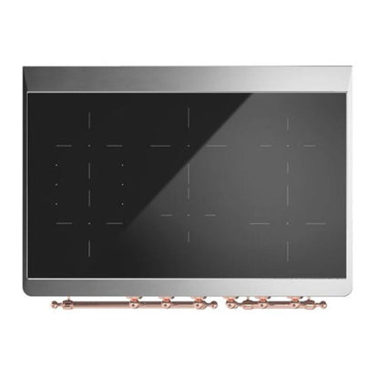 ILVE Majestic II 40 inch Triple Glass Door Induction Range Copper Burgundy