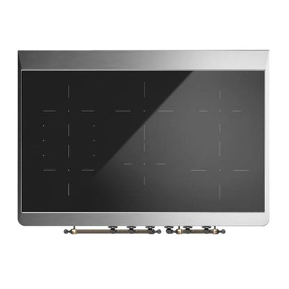 ILVE Majestic II 40 inch Triple Glass Door Induction Range Burnished Emerald Green