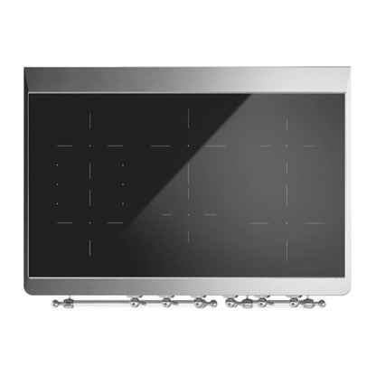 ILVE Majestic II 40 inch Triple Glass Door Induction Range Chrome Emerald Green