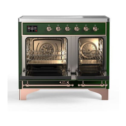 ILVE Majestic II 40 inch Triple Glass Door Induction Range Copper Emerald Green