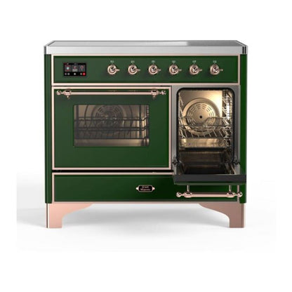 ILVE Majestic II 40 inch Triple Glass Door Induction Range Copper Emerald Green