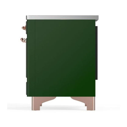 ILVE Majestic II 40 inch Triple Glass Door Induction Range Copper Emerald Green