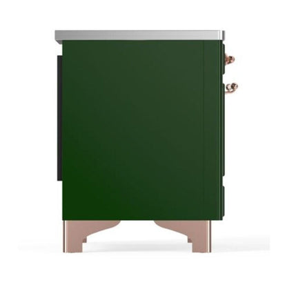 ILVE Majestic II 40 inch Triple Glass Door Induction Range Copper Emerald Green