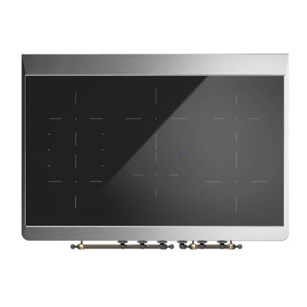 ILVE Majestic II 40 inch Triple Glass Door Induction Range Burnished Midnight Blue