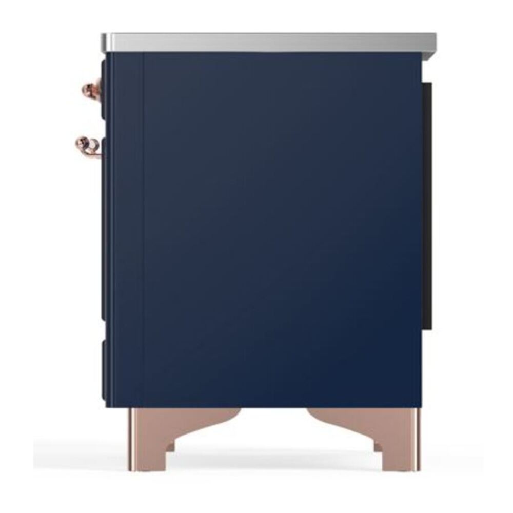 ILVE Majestic II 40 inch Triple Glass Door Induction Range Copper Midnight Blue