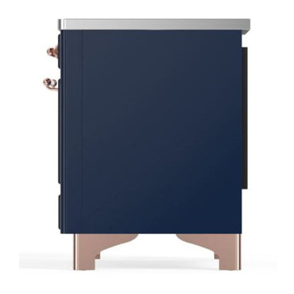 ILVE Majestic II 40 inch Triple Glass Door Induction Range Copper Midnight Blue